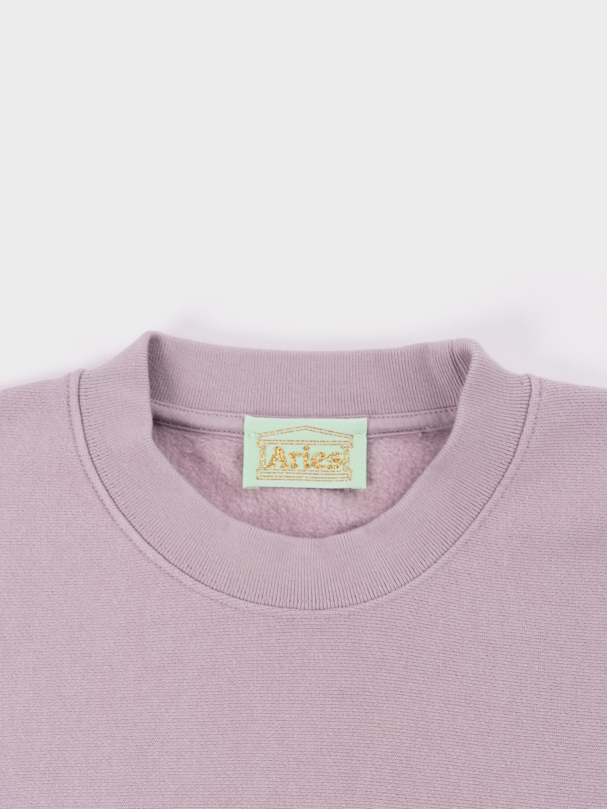 Aries Aged Premium Temple Sweatshirt - Lilac