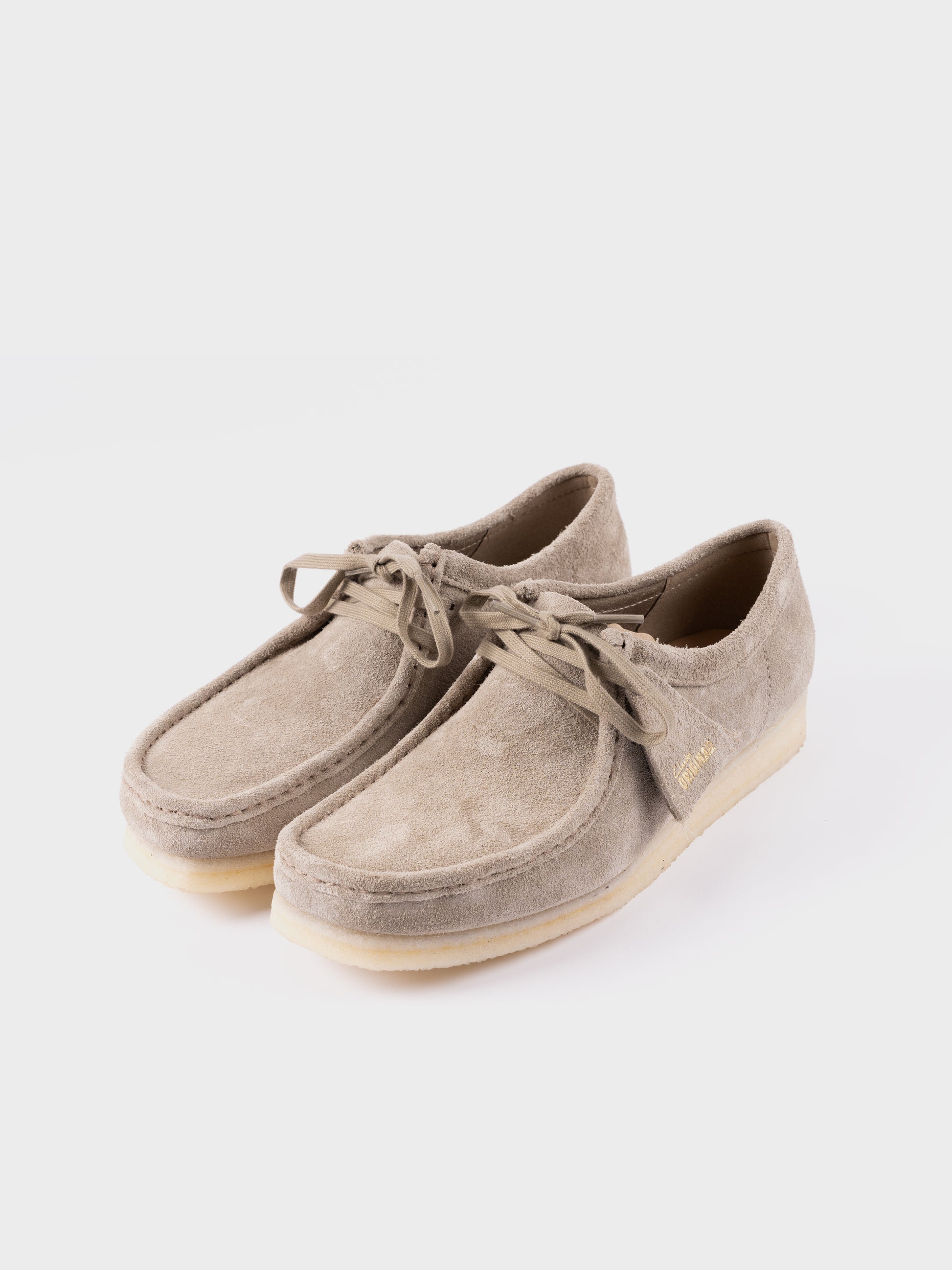 Clarks Originals Wallabee Boots - Pale Grey Suede