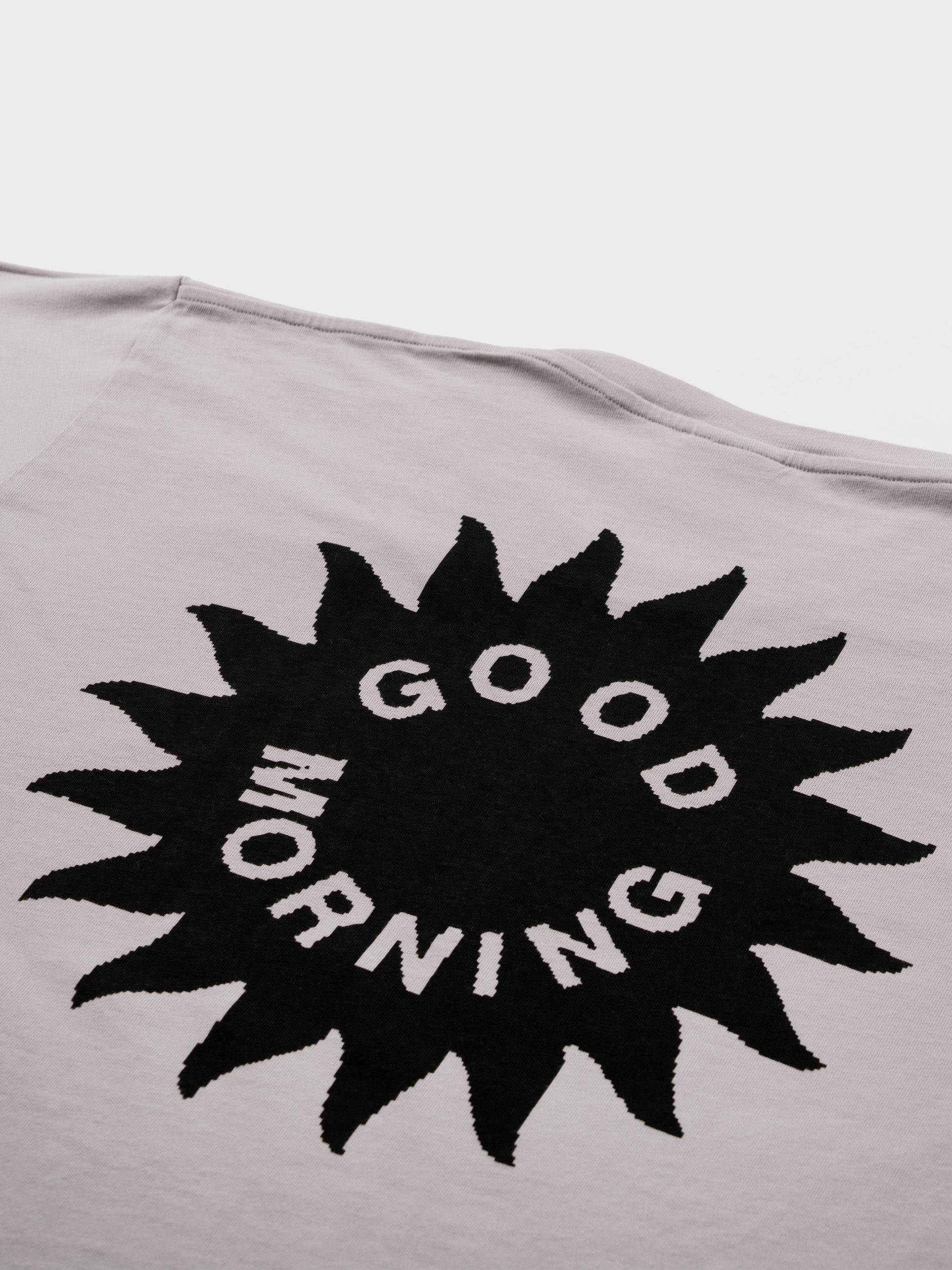 Good Morning Tapes Sun Logo SS T-Shirt - Stone