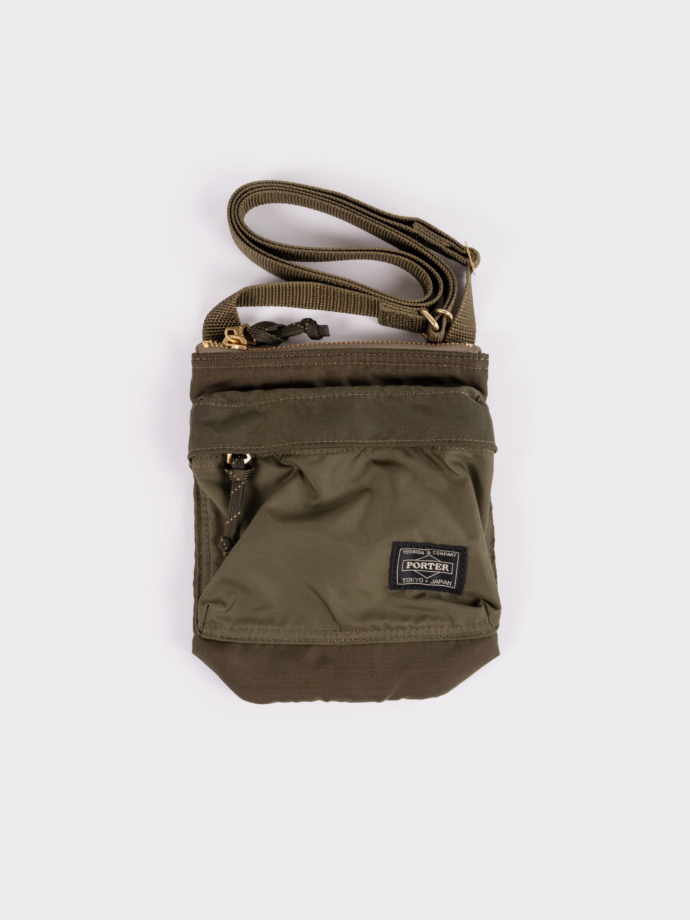 Porter-Yoshida & Co Force Shoulder Pouch - Drab Olive – Seven Stones