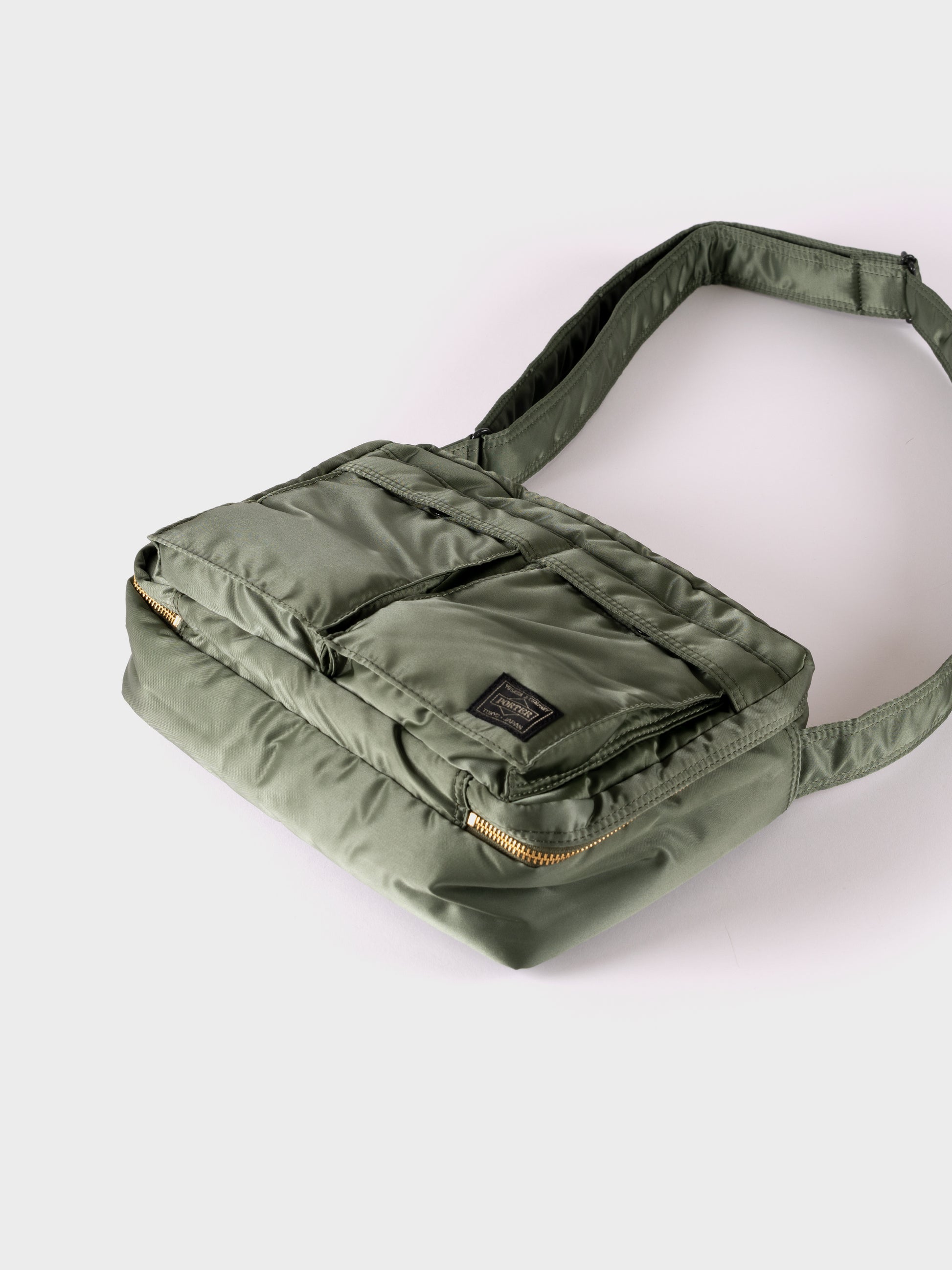 Porter-Yoshida & Co Tanker Shoulder Bag L - Sage Green