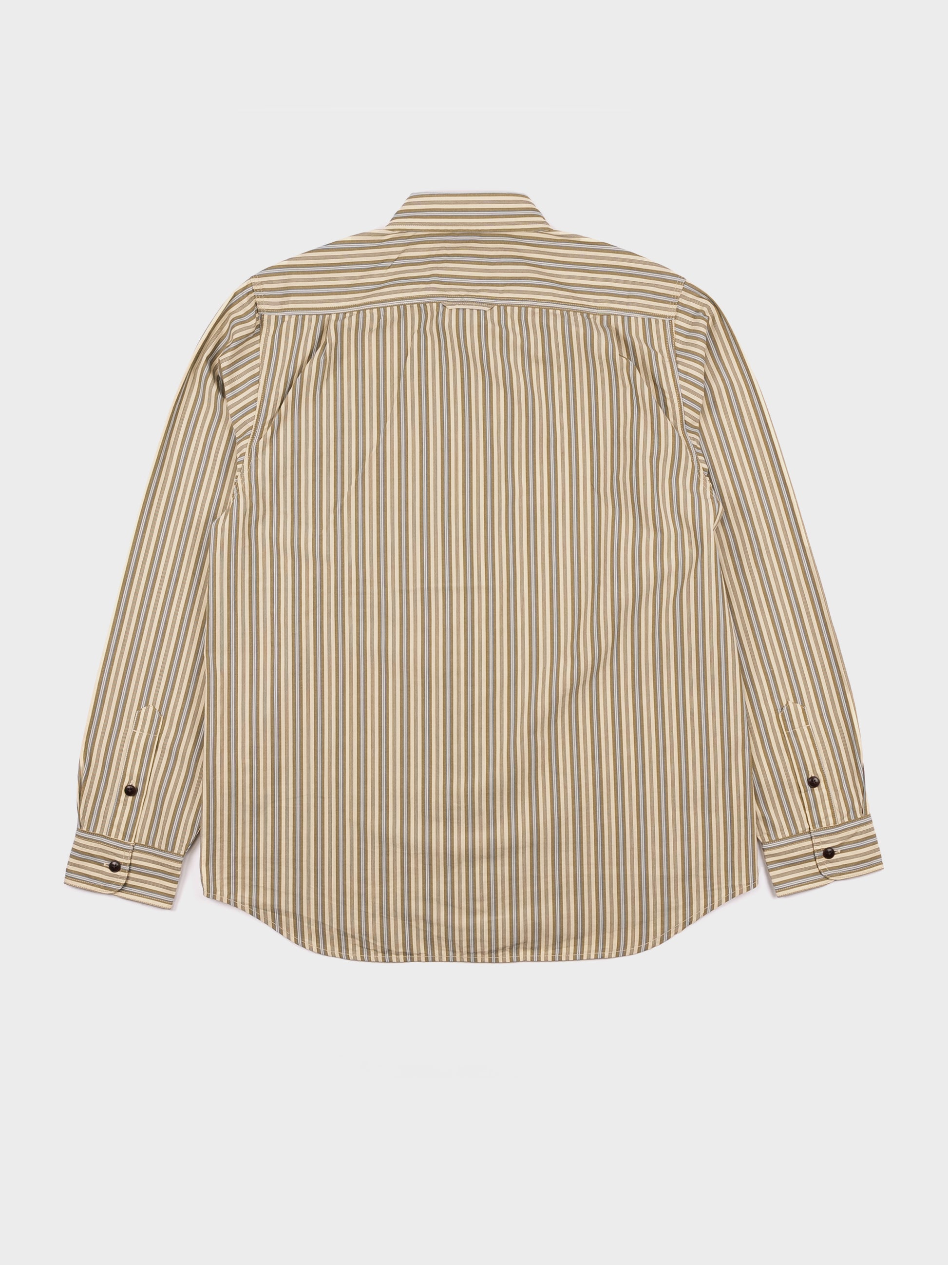 TOAST Otis Crinkle Stripe Shirt - Pulp/Bright Sky