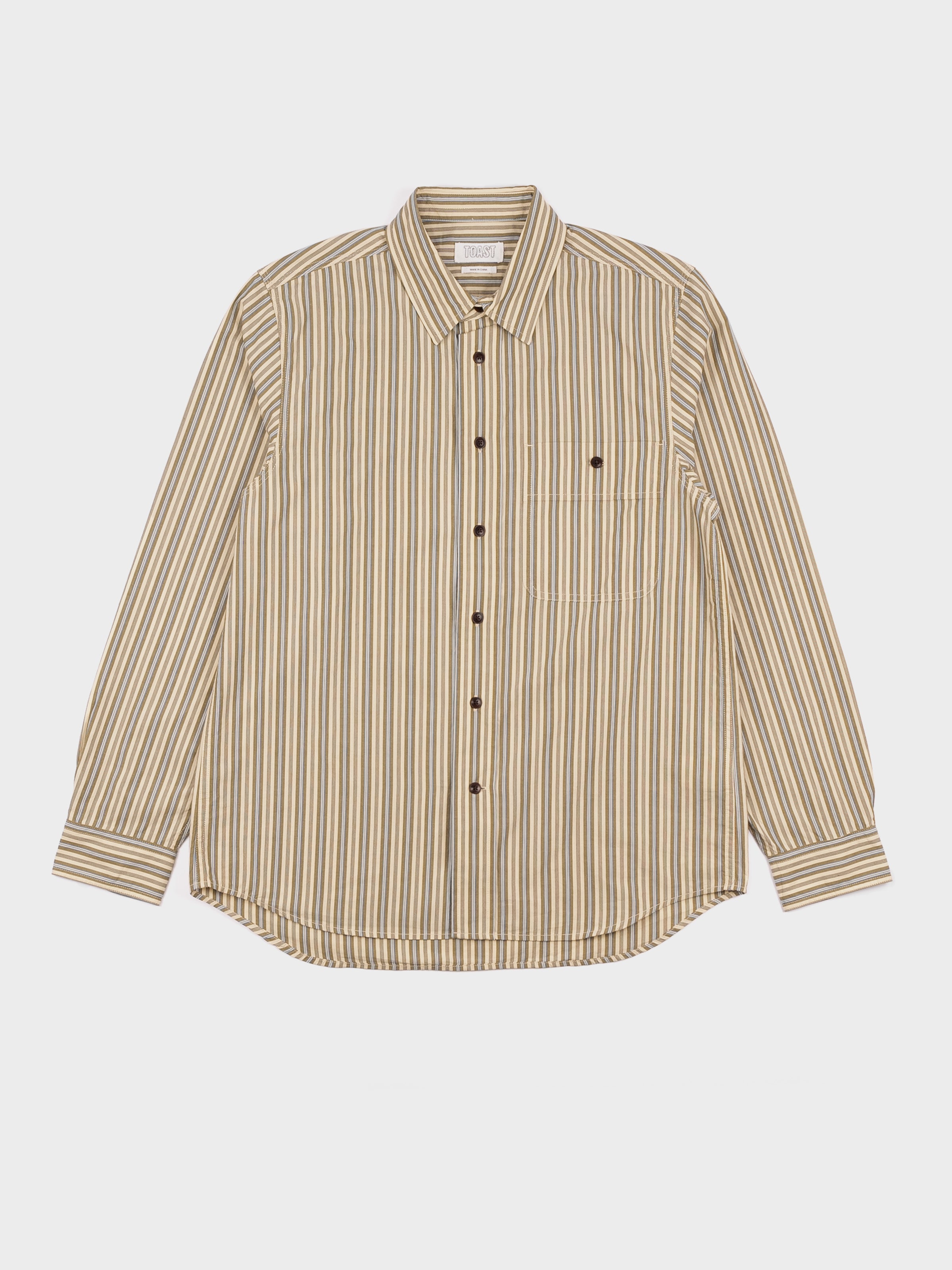 TOAST Otis Crinkle Stripe Shirt - Pulp/Bright Sky – Seven Stones