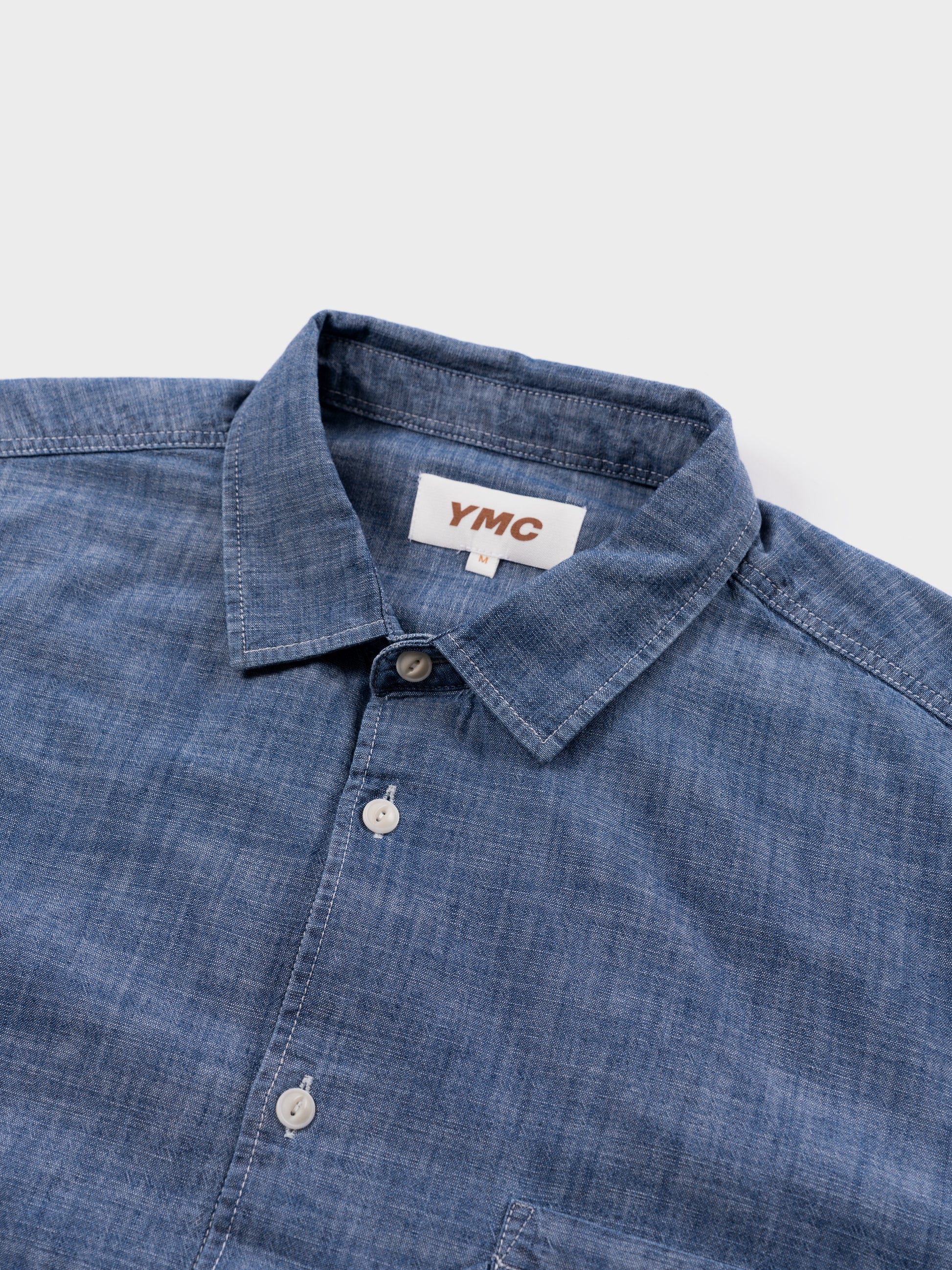 YMC Curtis Shirt - Light Indigo