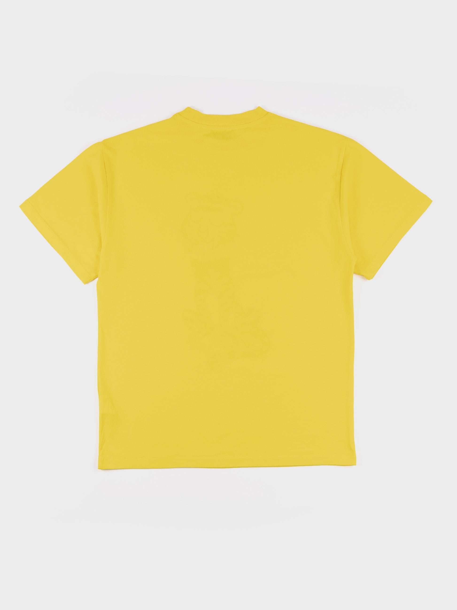 Aries Smoking Tiger SS T Shirt - Yellow
