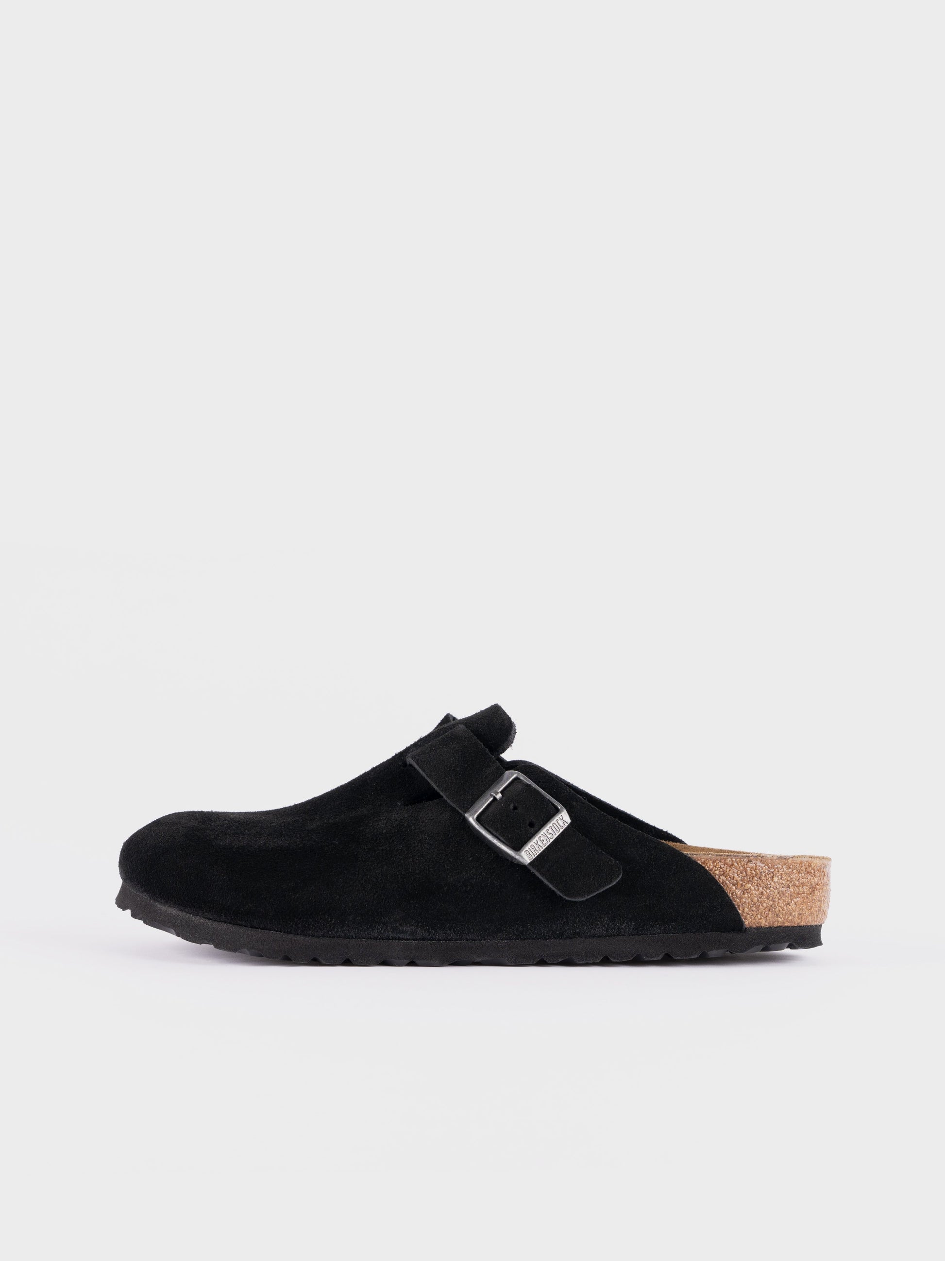 Birkenstock Boston BS - Black Suede