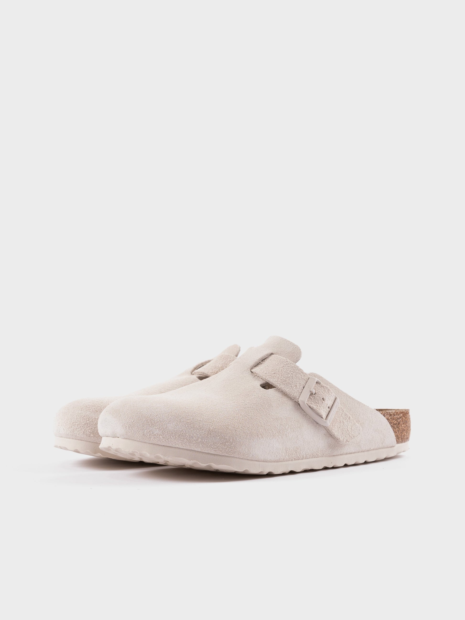 Birkenstock Boston - Modern Suede / Antique White