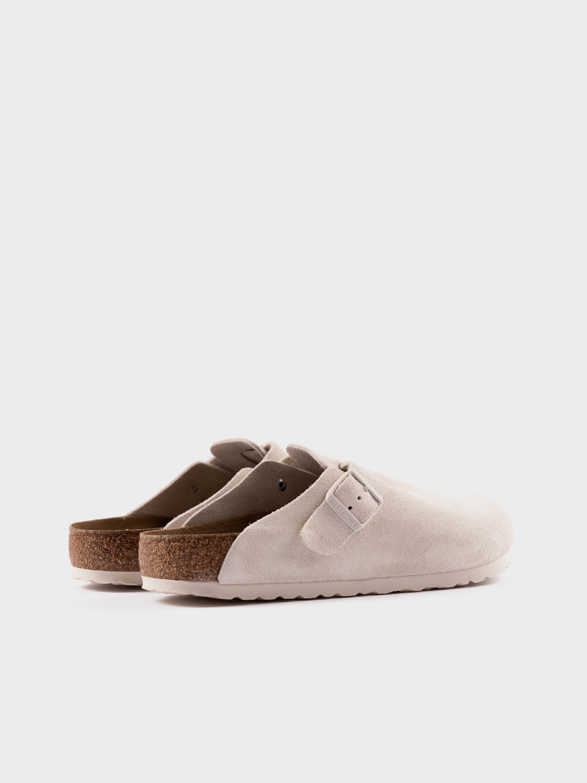 Birkenstock Boston - Modern Suede / Antique White