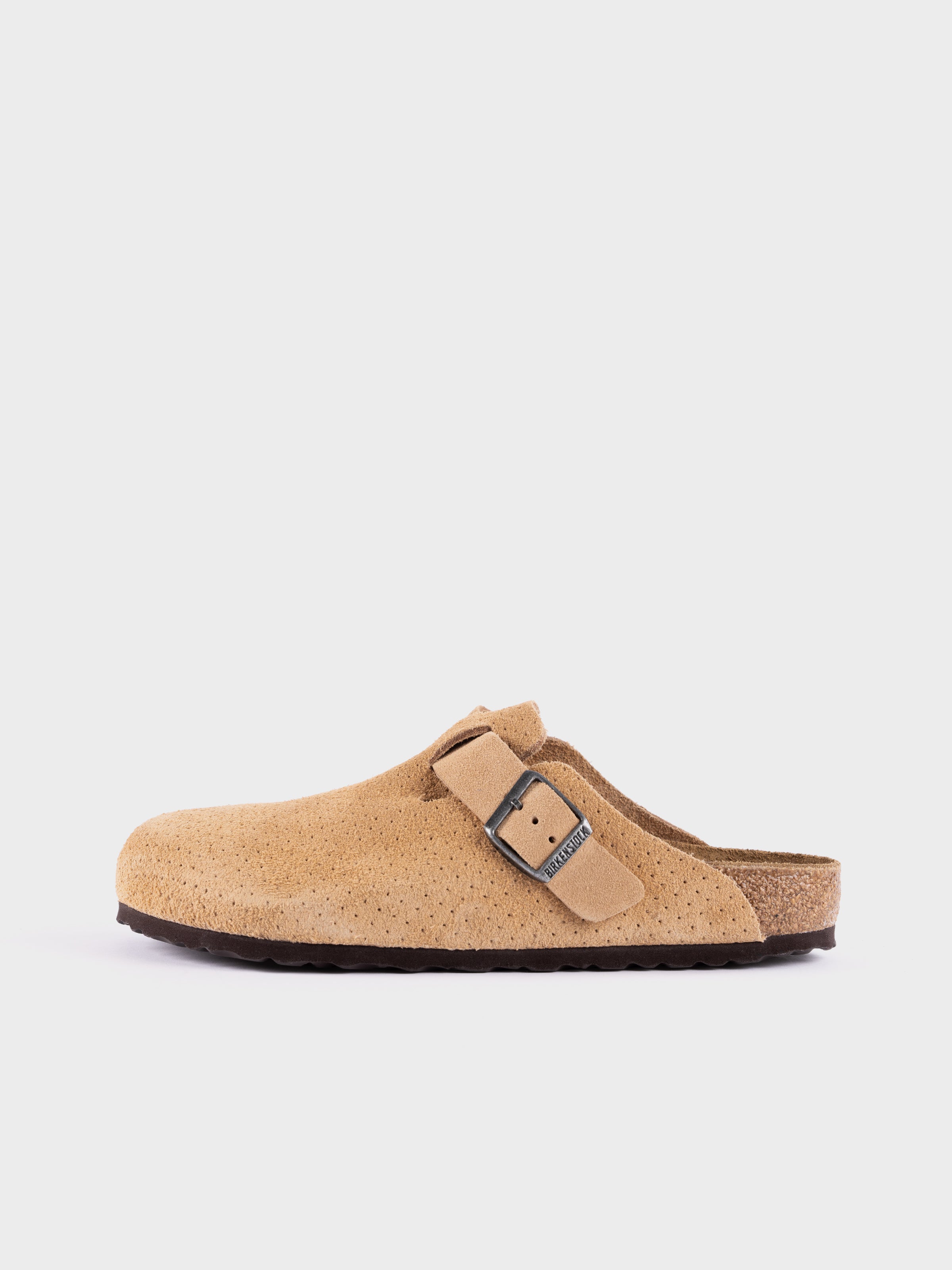 靴 BIRKENSTOCK Boston BS Emboss Dots Boston BS Suede Leather Embossed Emboss Dots New Beige