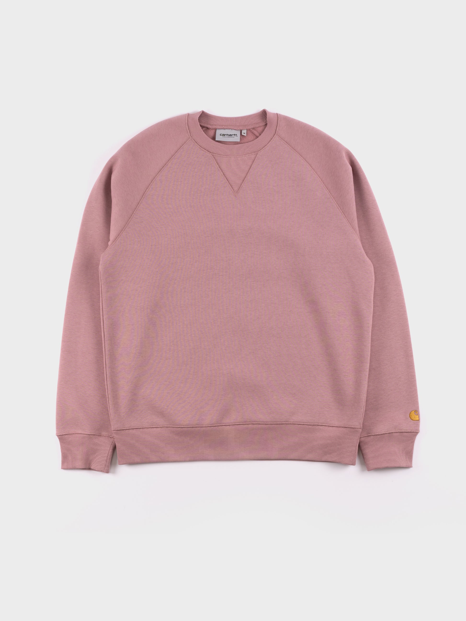 Carhartt Chase Sweat - Glassy Pink/Gold