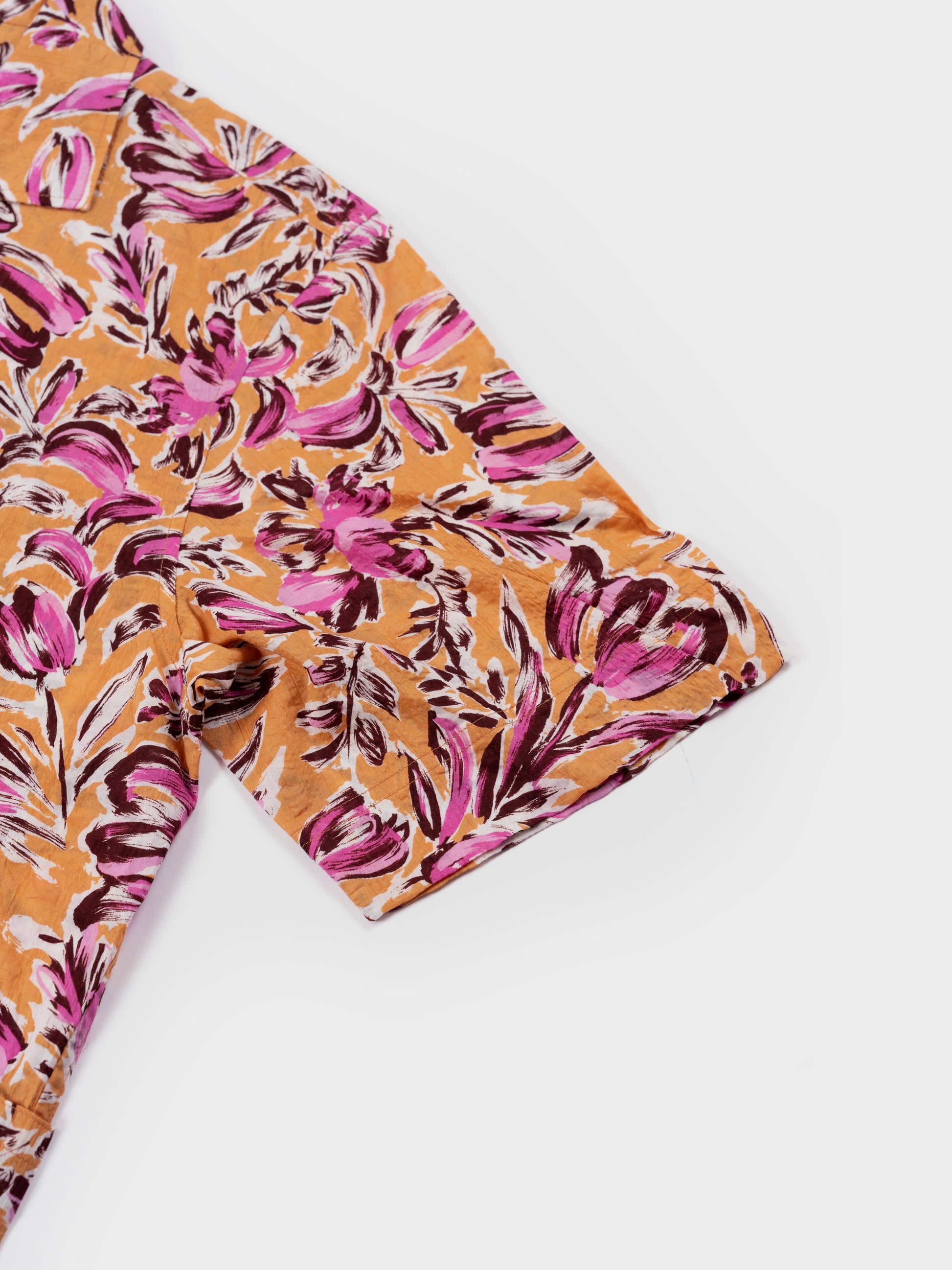 Garbstore Kabana Shirt - Orange Floral