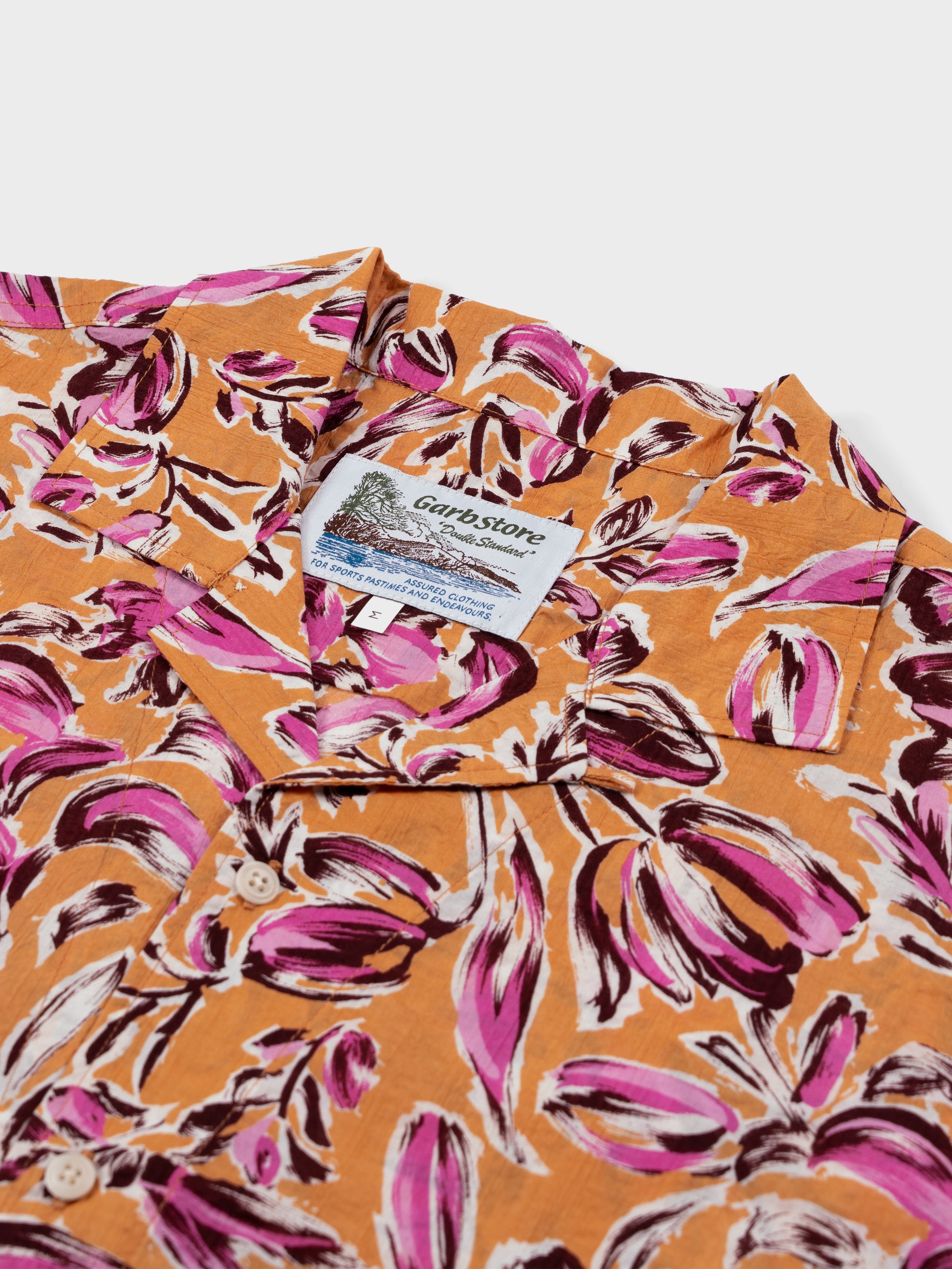 Garbstore Kabana Shirt - Orange Floral