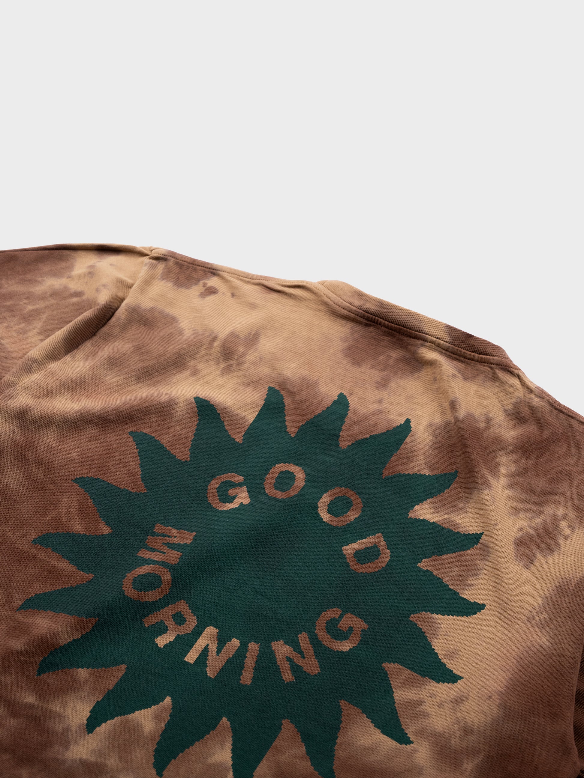 Good Morning Tapes Sun Logo SS T-Shirt - Earth Dye