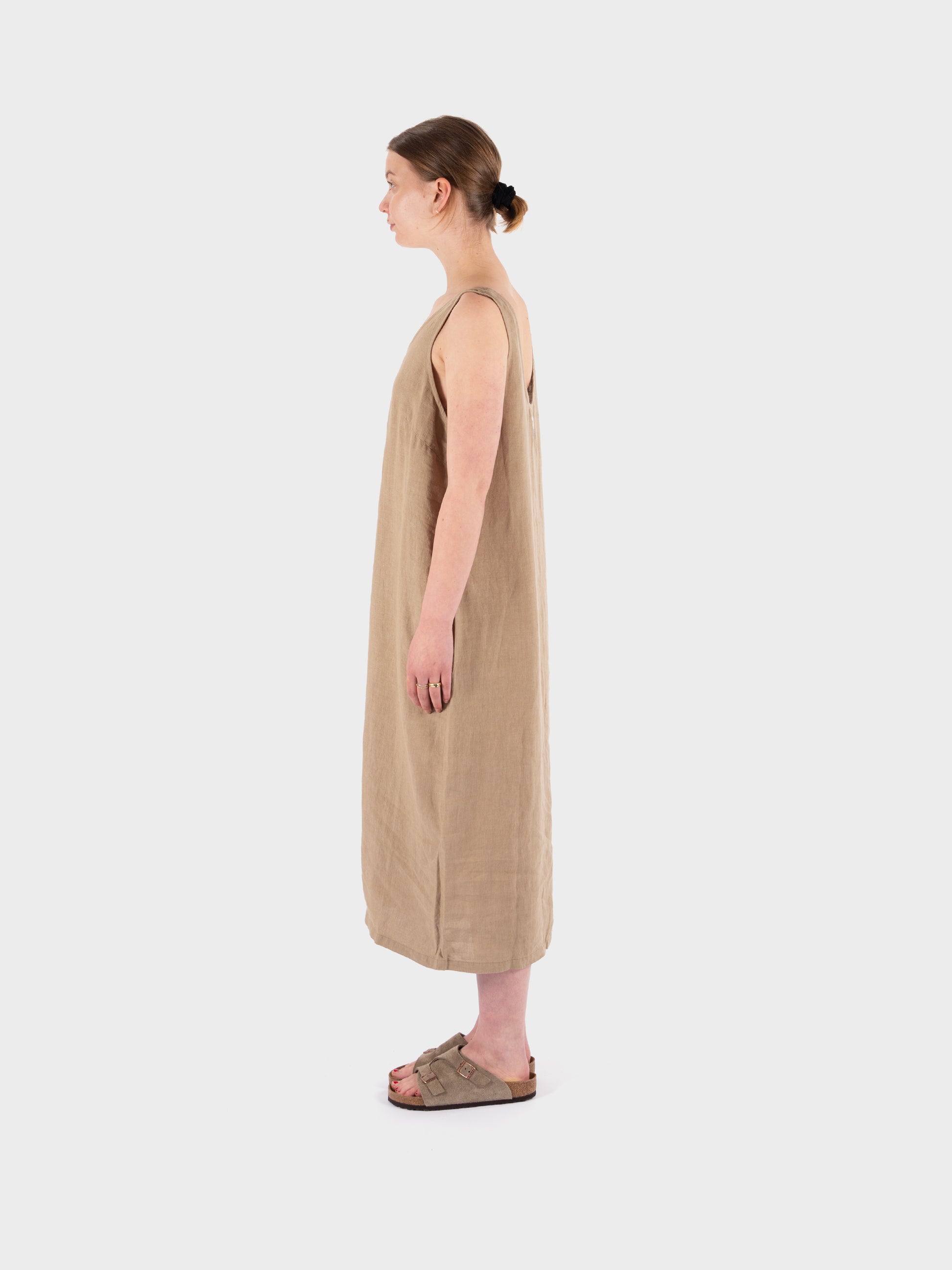 L.F Markey Basic Button Front Slip - Stone