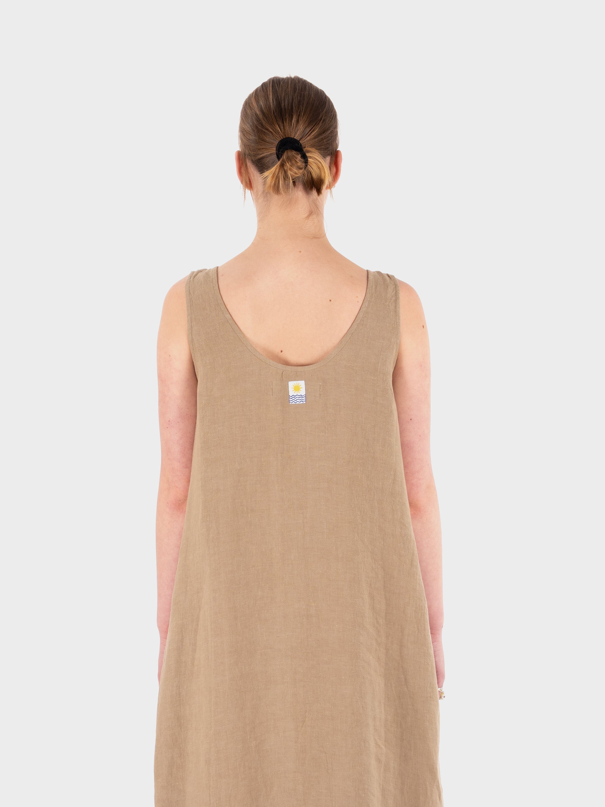 L.F Markey Basic Button Front Slip - Stone