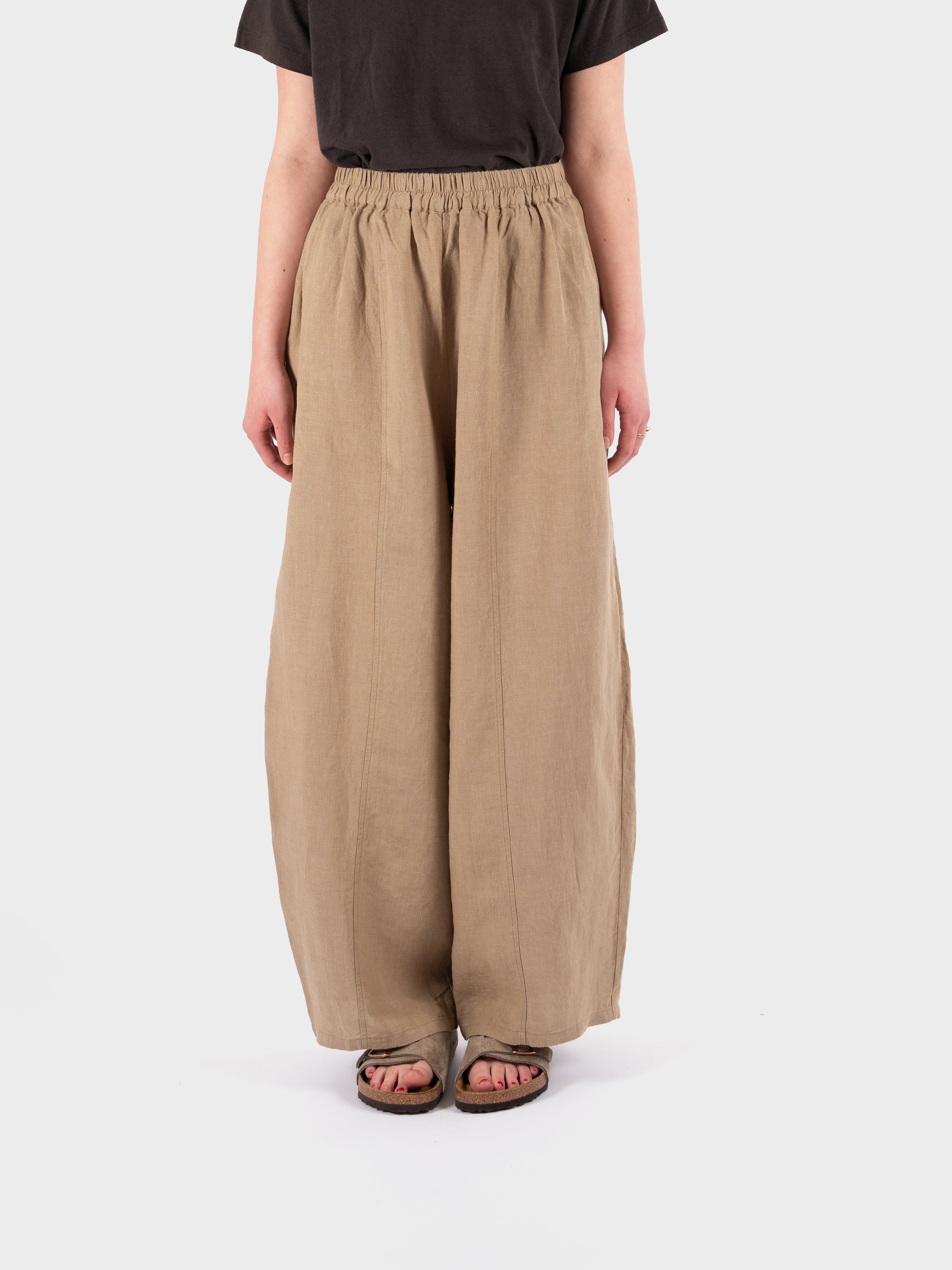 L.F Markey Basic Linen Trouser - Stone