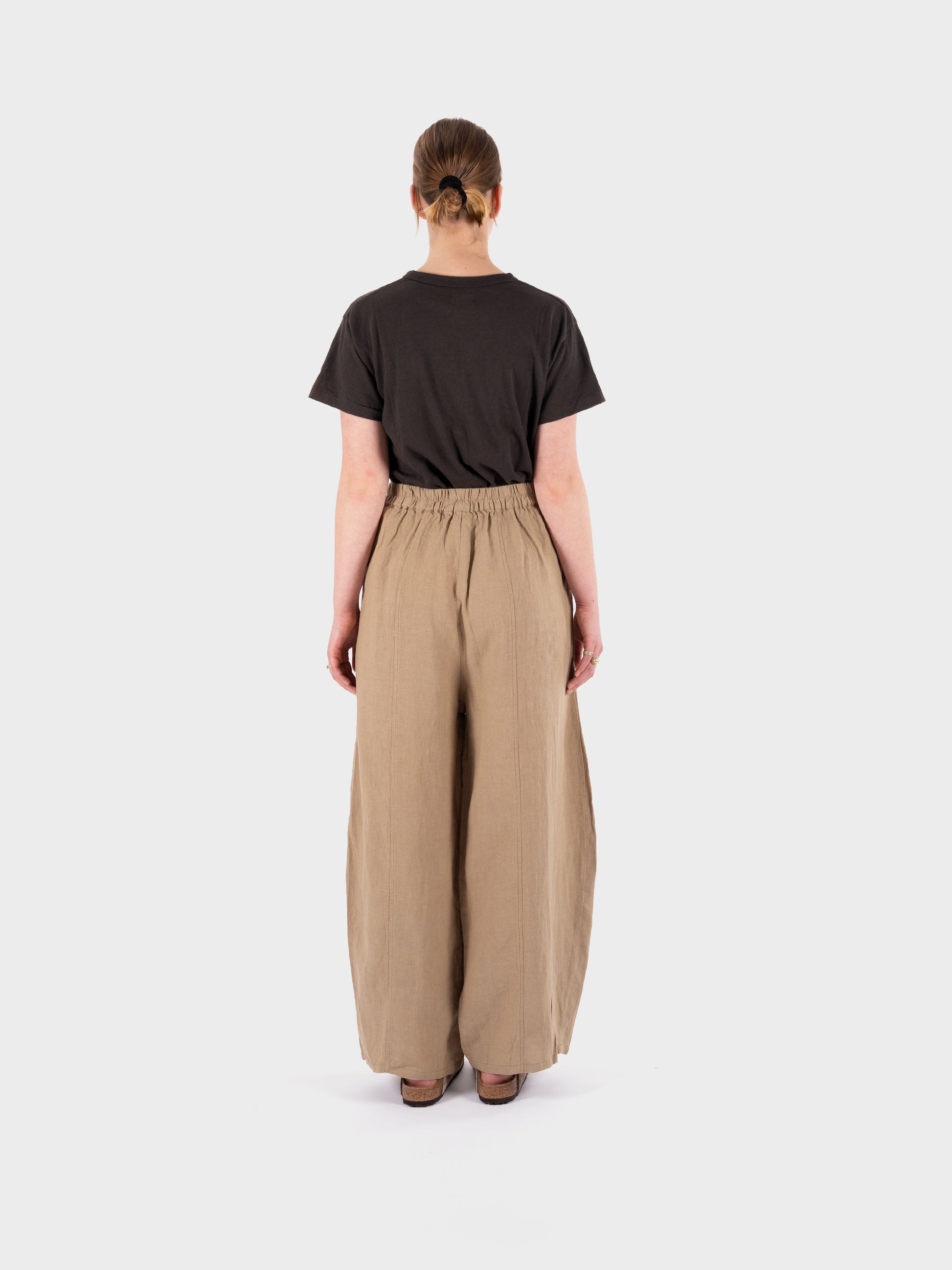 L.F Markey Basic Linen Trouser - Stone