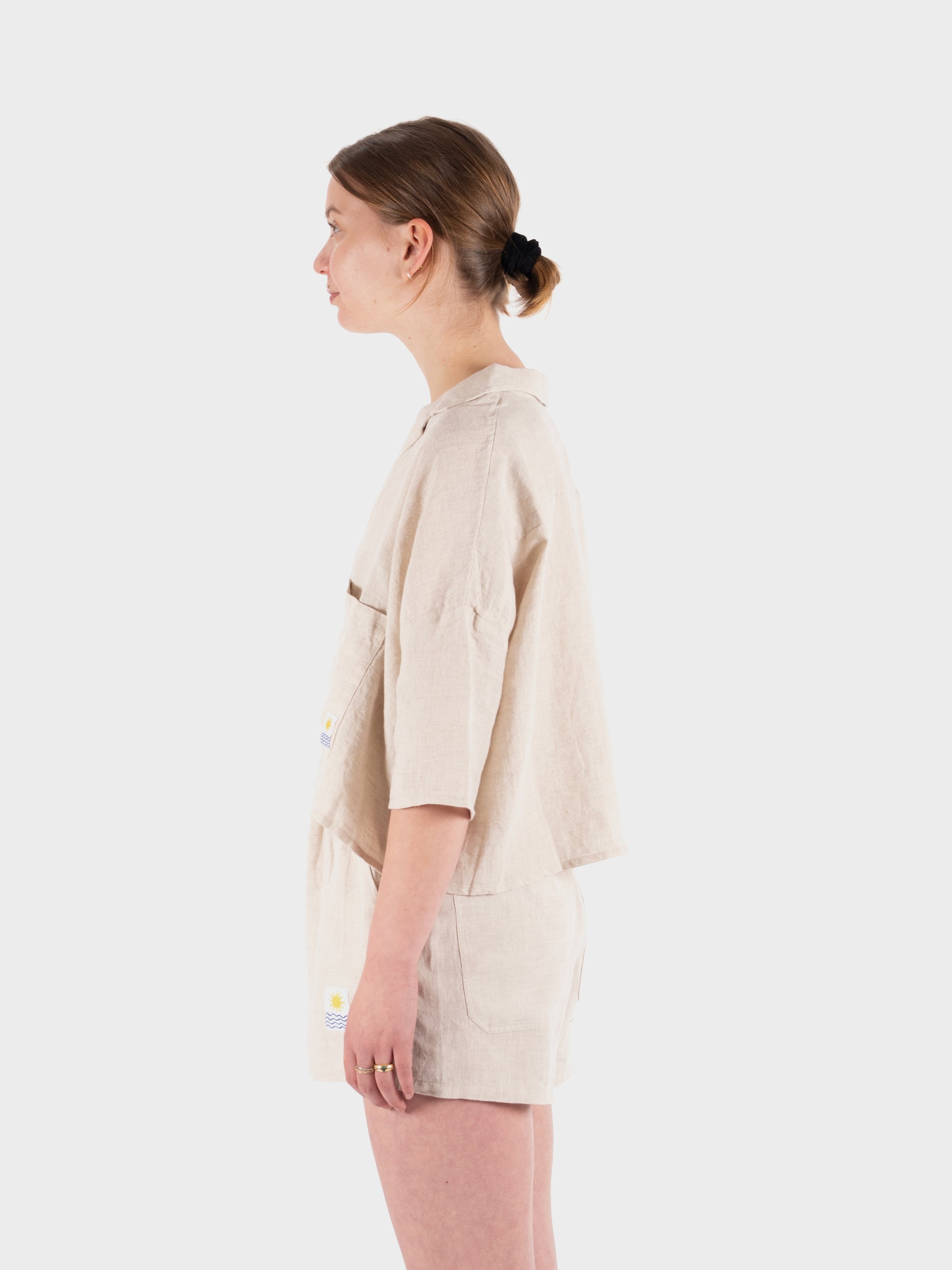 L.F Markey Maxim Linen Shirt - Cream