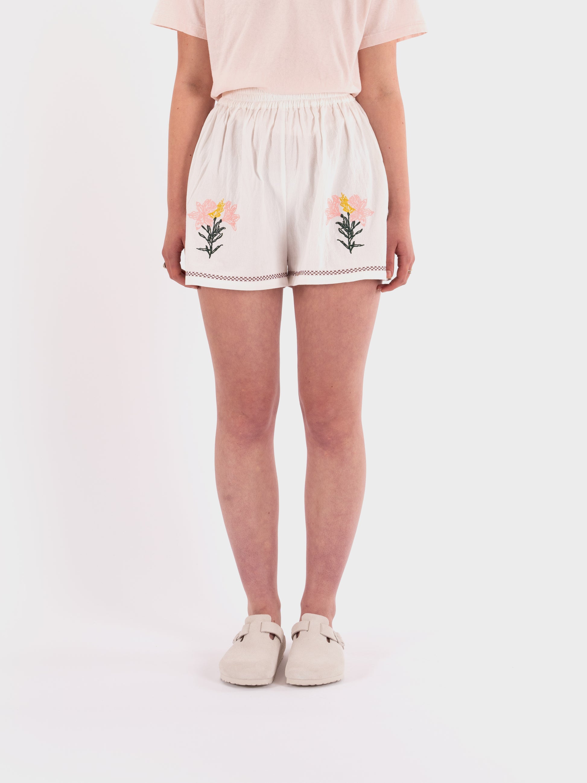 Meadows Caspia Shorts - Multi Embroidery