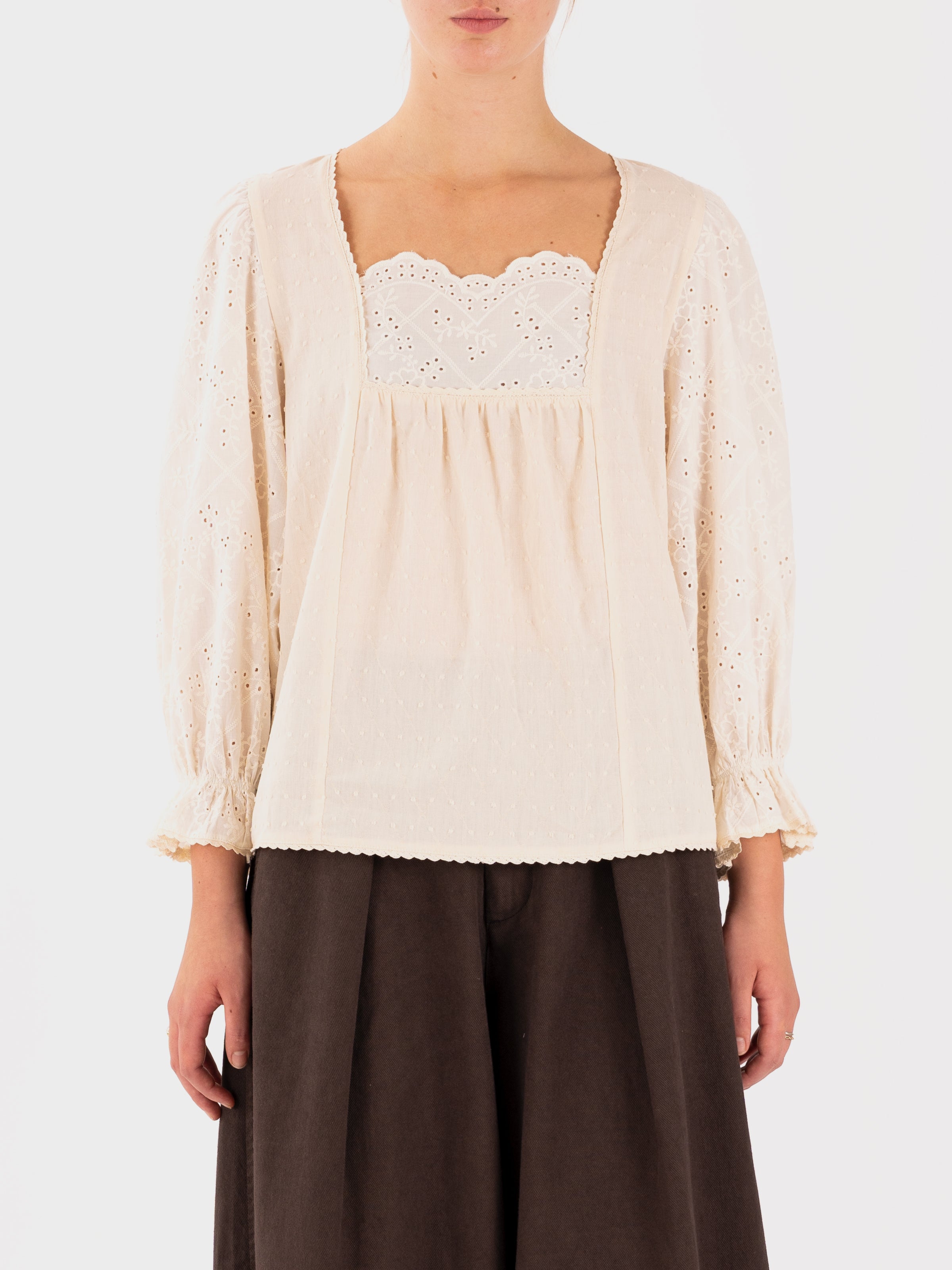 Meadows Zinfin Top - Cream – Seven Stones