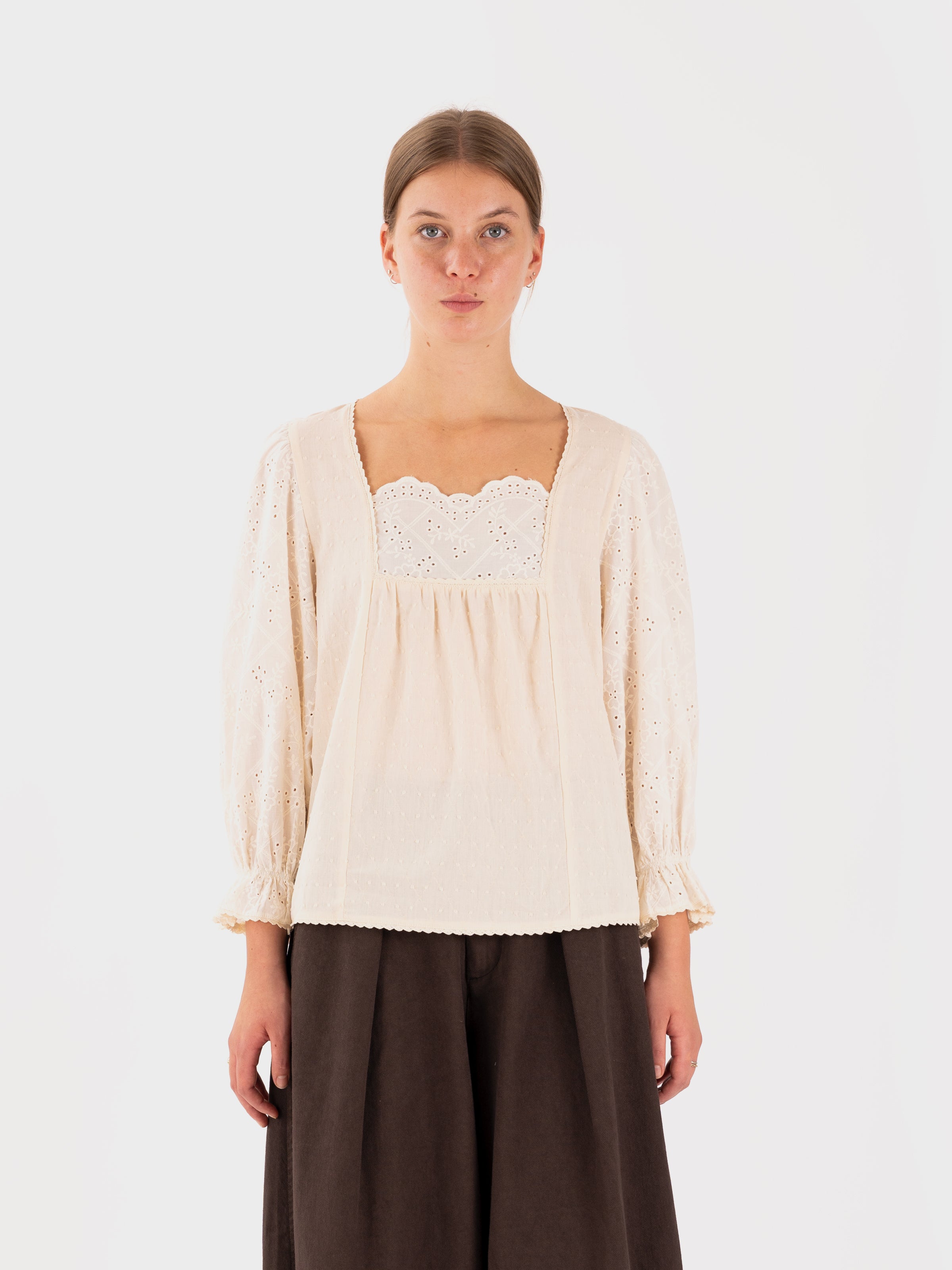 Meadows Zinfin Top - Cream – Seven Stones