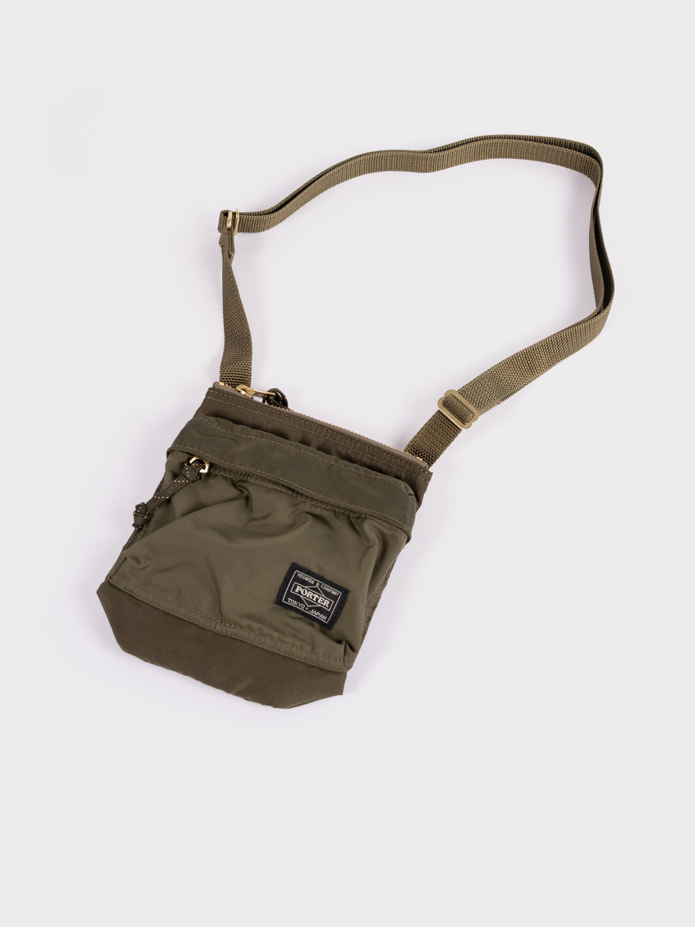 Porter-Yoshida & Co Force Shoulder Pouch - Drab Olive – Seven Stones