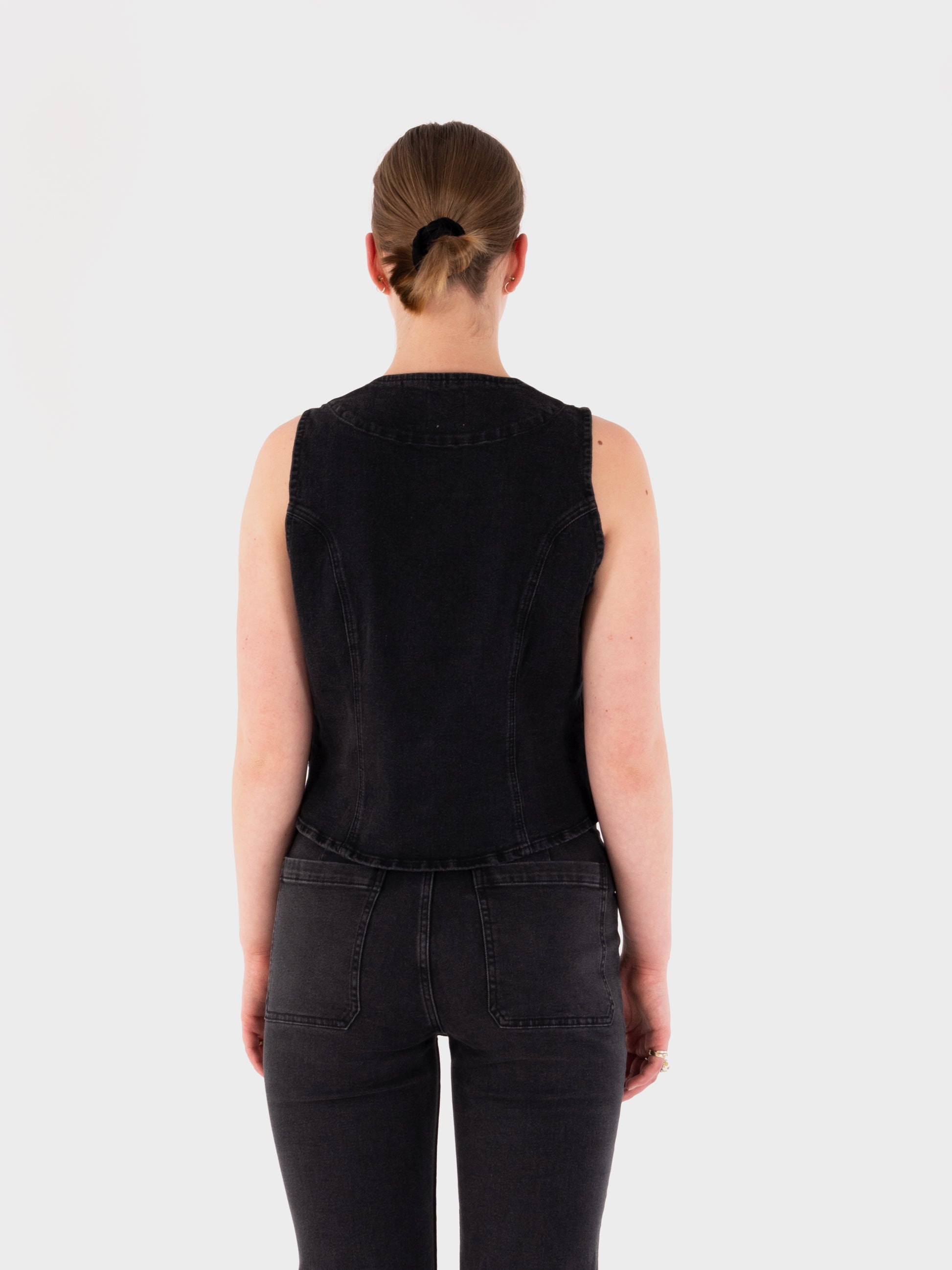 Seventy + Mochi Bea Waistcoat - Washed Black