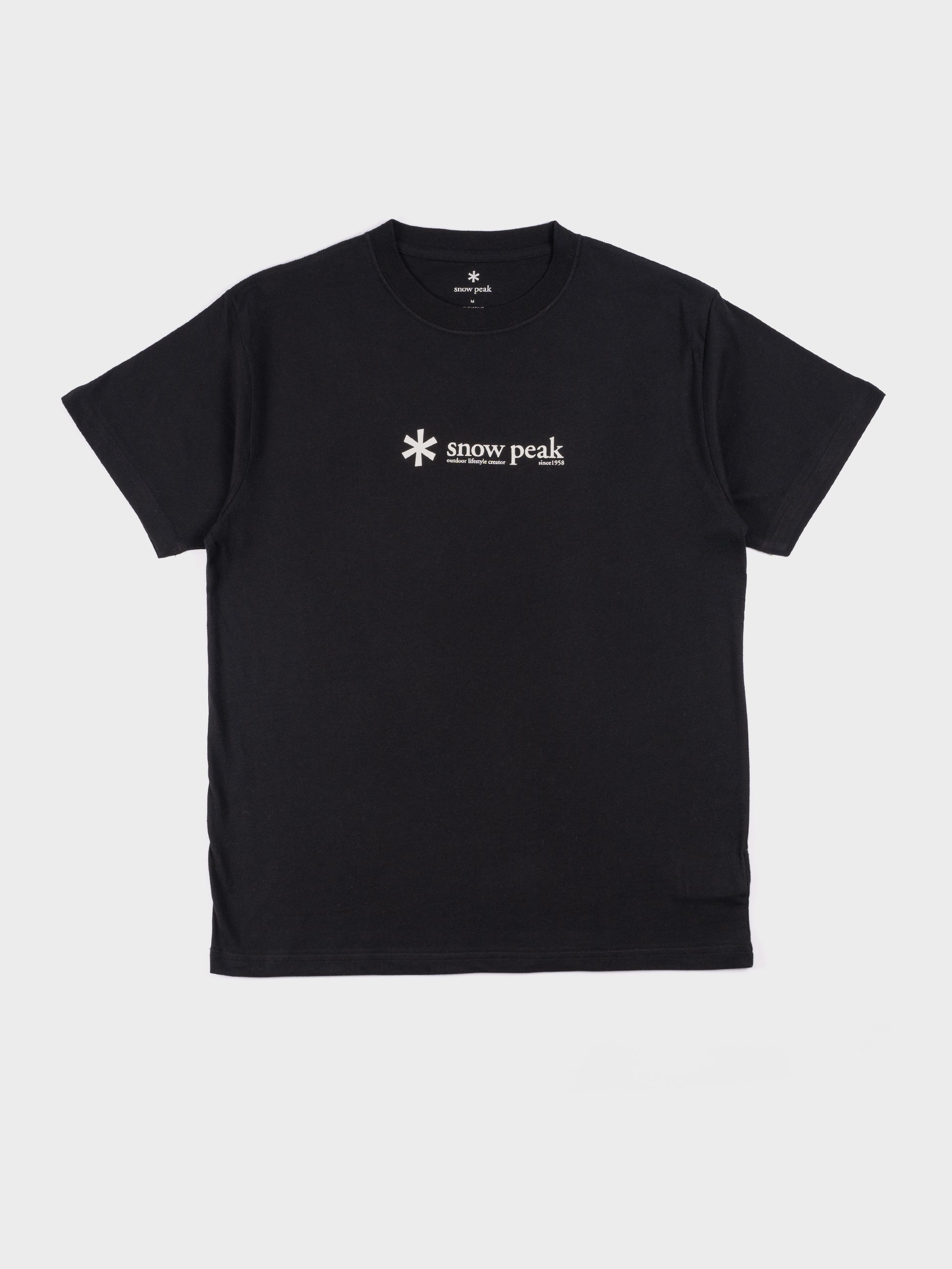 Snow Peak Soft Cotton Logo T-Shirt - Black