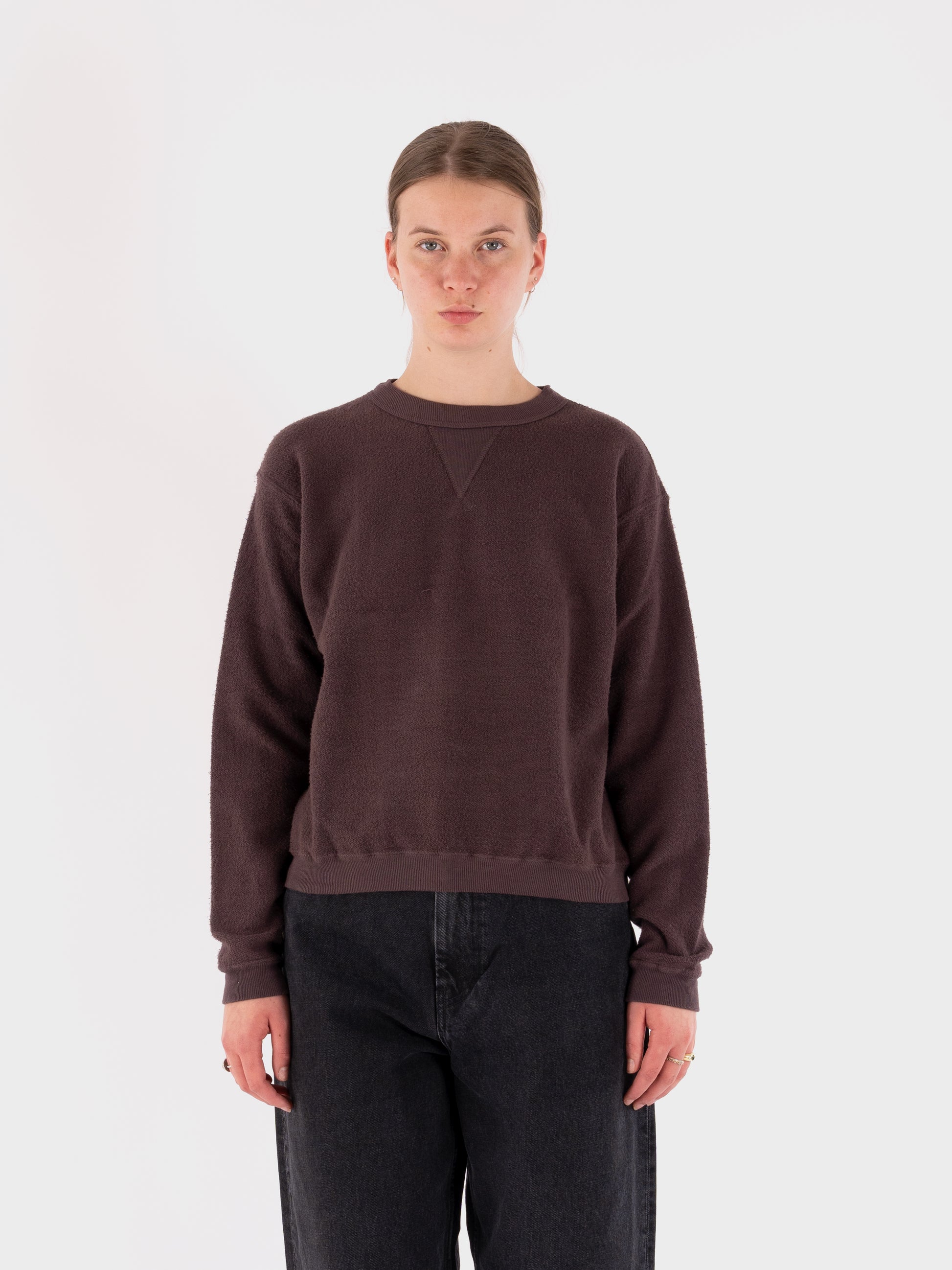 Sunray Spirit Hina Brushed Fleece Sweatshirt - Raisin