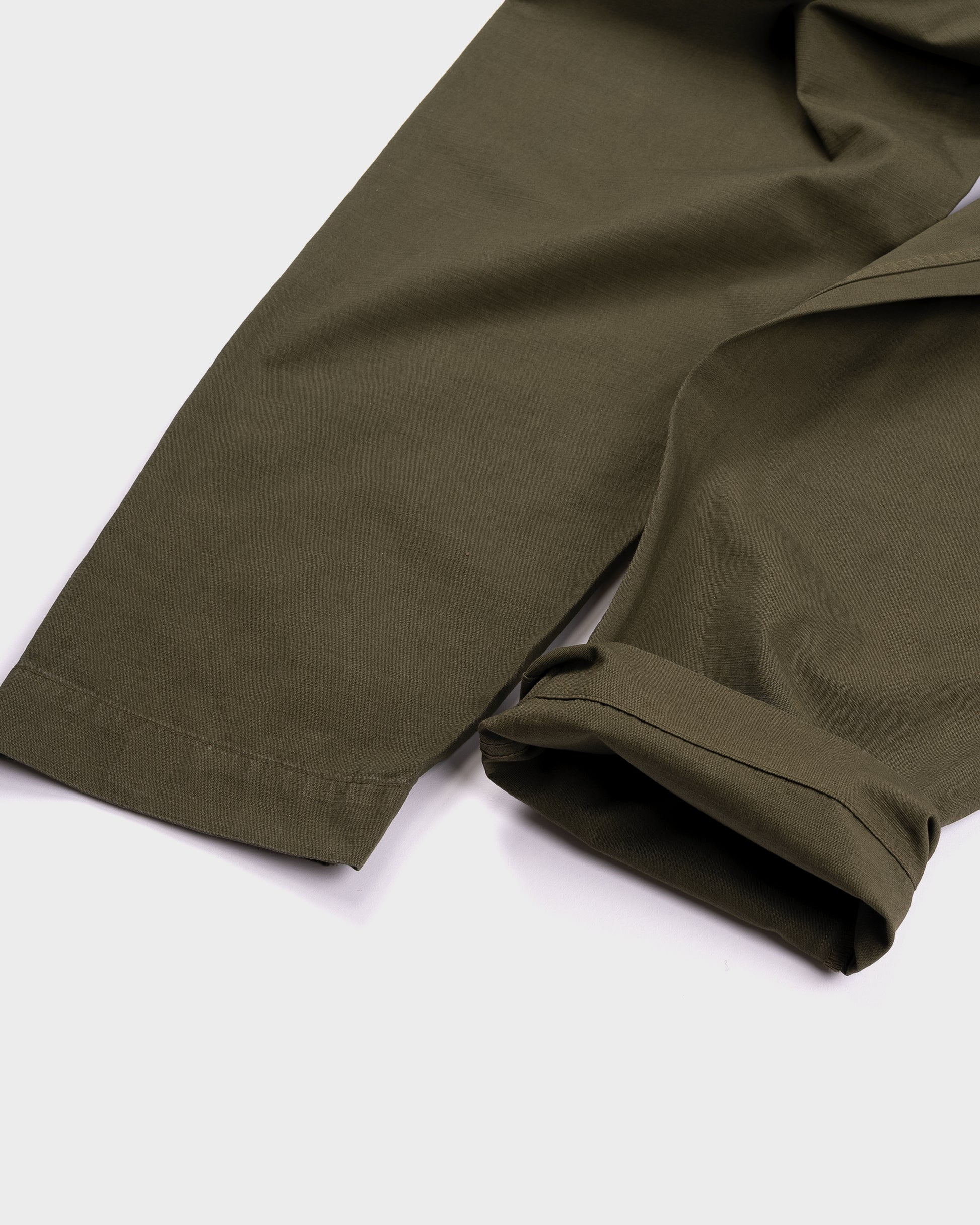 TOAST Garment Dyed Tapered Trousers - Artichoke