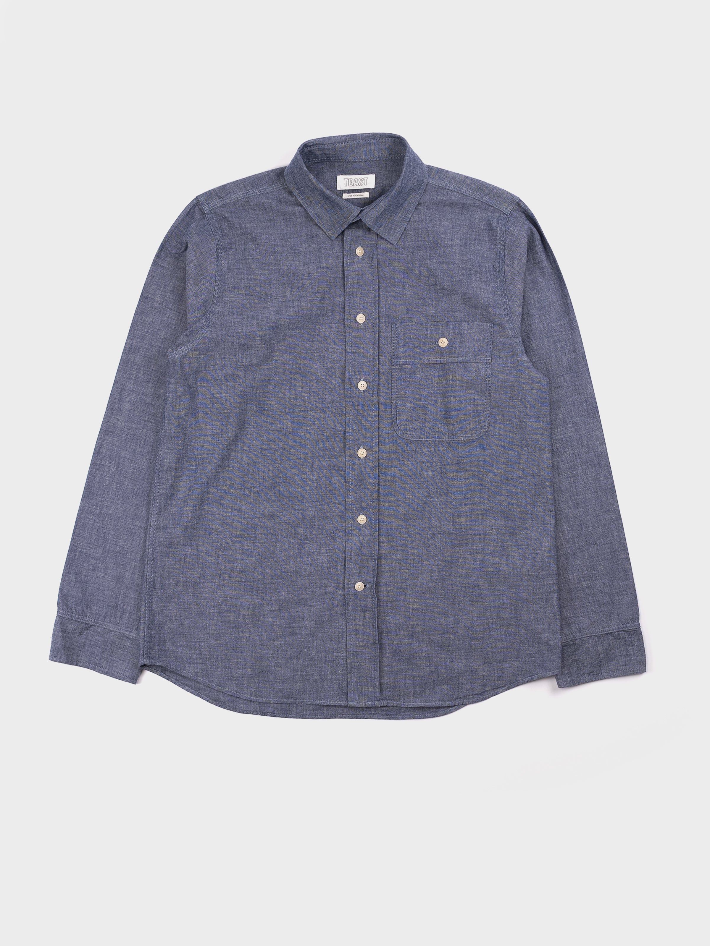 TOAST Otis Selvedge Chambray Shirt - Indigo – Seven Stones