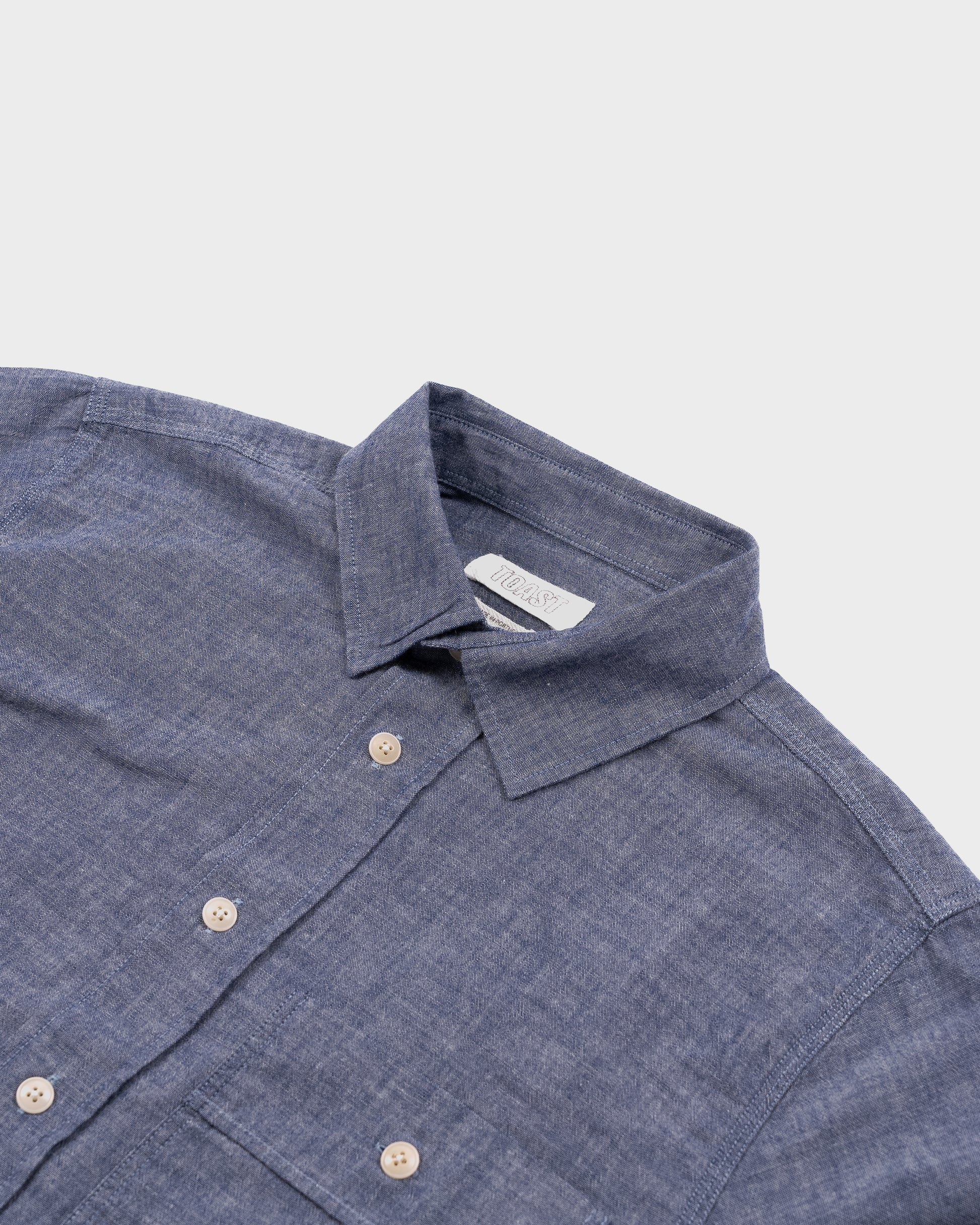 TOAST Otis Selvedge Chambray Shirt - Indigo