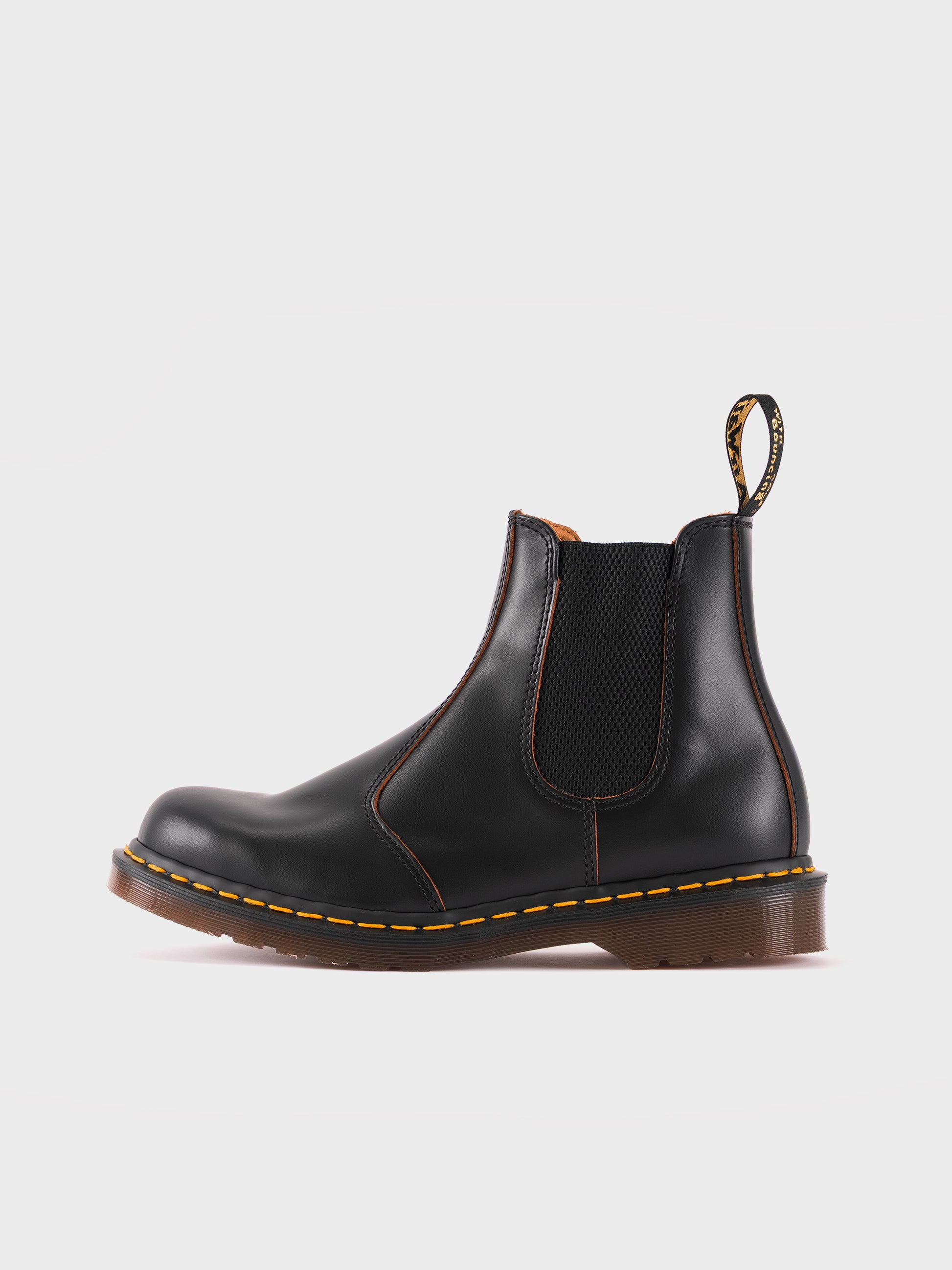 Dr Martens 2976 Vintage Made in England Chelsea Boots - Quilon Leather Black