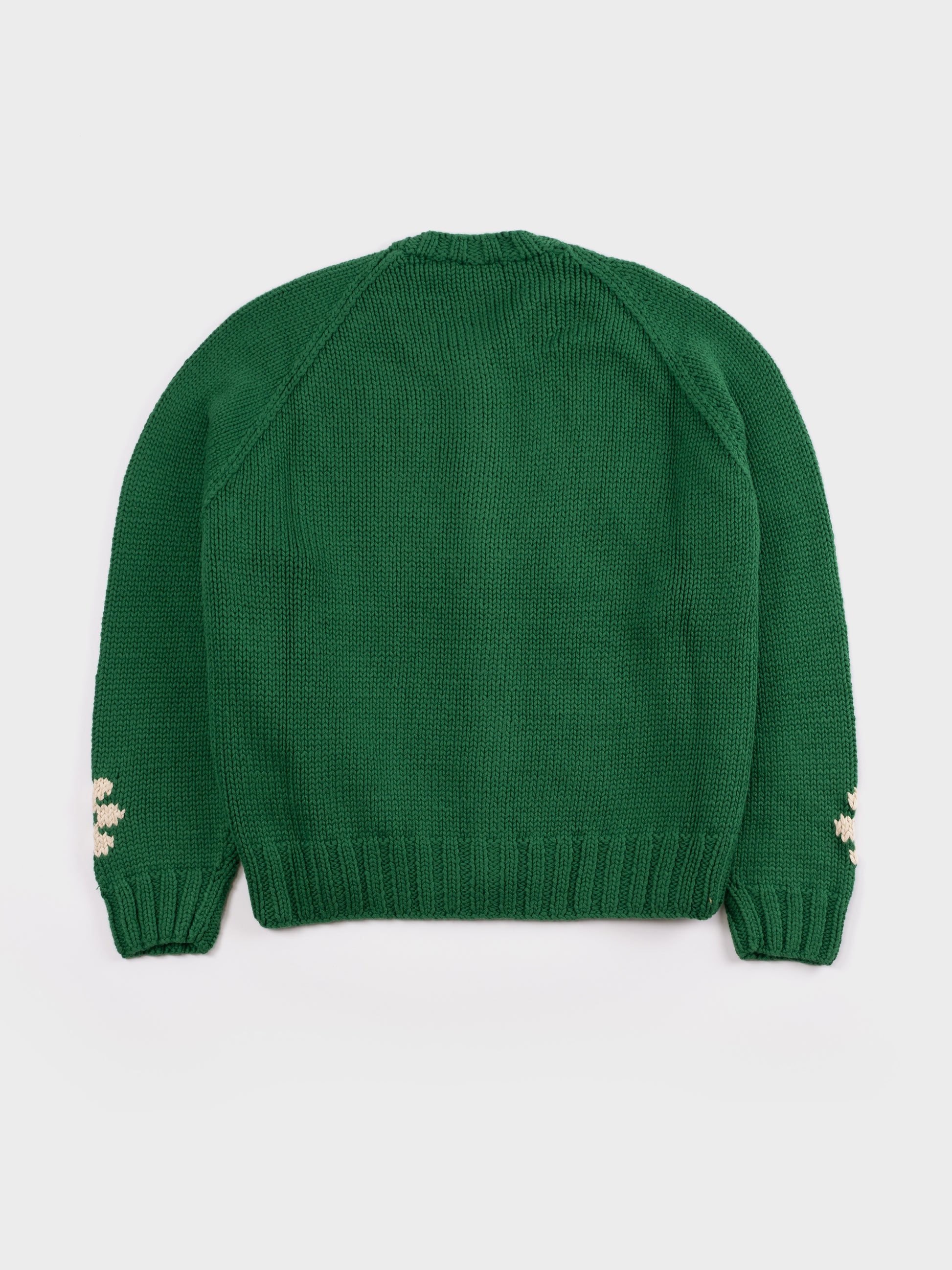 YMC Atomic Cardigan - Green/Ecru